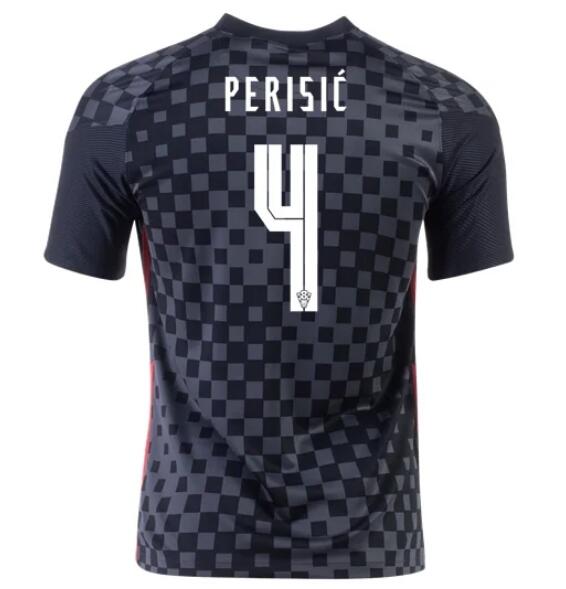 2020 EURO Croatia Away Kit Soccer Jersey IVAN PERIŠIĆ #4